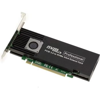 Tarjeta controladora Kalea-informatique M2 PCIe 3.0 x16 64 Gbps con ventilador
