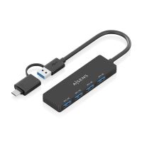 hub aisens 4 puertos usb 31 gen1 5 gbps modelo a109-0987 ultradelgado proteccion sobrecorriente