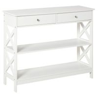 mesa consola 100x305x80 cm blanco