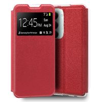 funda cool flip cover para xiaomi redmi 15  15 5g liso rojo