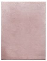 alfombra de piel fluffy rosa 200 cm redondo