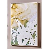 oleo abst alto brillo con relieve blancoverdes 62x5x92 cm