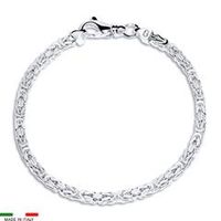 pulsera bizantina de plata 925 35mm