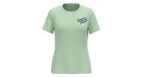 odlo essential print maillot de manga corta para mujer verde