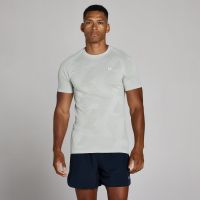 camiseta manga corta sin costuras tempo pillar graphic para hombre de mp - chrome - l
