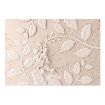 Papel Pintado 3d - Paper Flowers (beige) (400x280 Cm)