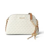 michael kors para mujer 32t6gx4c1b bolso freddie cruzado con cadena pequeno beige osfa casual pvc