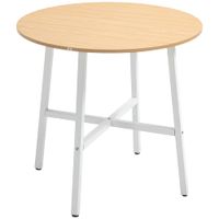 mesa de comedor 80x80x76 cm madera natural