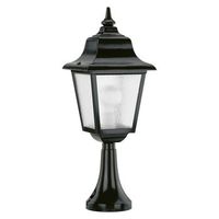 dopo lighting - baliza de jardin rob ip43 e27 mx 70w negro cristal mate