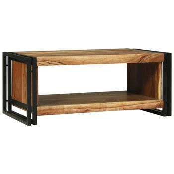 Mesa De Café | Mesa De Centro Marrón 90 X 50 X 38 Cm Madera De Acacia Sólida