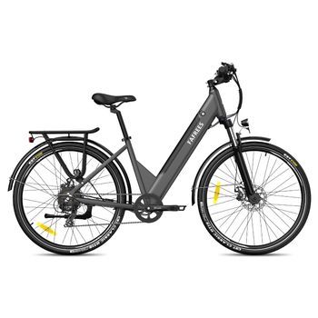 Bicicleta Eléctrica Urbana Fafrees F28 Pro, Batería Extraíble De 36 V Y 14,5 Ah, Control Por Aplicación, Color Gris