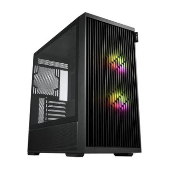 Carcasa Midi Tower Fortron M330 Negro ARGB con 4 ventiladores