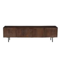 quadro-mueble tv con 4 puertas l180 cm de mango tenido nogal