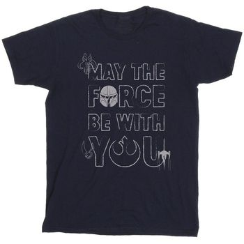 Disney Tops y Camisetas The Mandalorian May The Force para niño