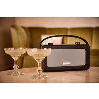 roberts vintage portable dab radio - black black