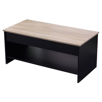 Mesa baja con tapa elevable negray madera