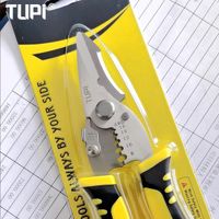 alicates de electricista tupi pro 3 en 1 cortador de cables pelador agarre ergonomico herramienta multiple para trabajo electrico profesional