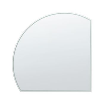 Espejo De Pared Led De Vidrio Dormitorio Baño 100 X 100 Cm Plateado Ozenay