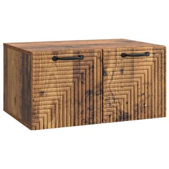 Mueble Para Tv De Pared Madera Envejecida 59,5 X 41 X 30 Cm Vidaxl