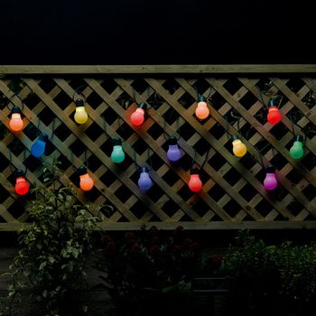 20 Colour Change Solar Party Lights