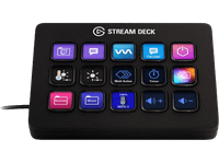 capturadora de video - elgato stream deck mk2 10gba9901 para pc y mac 15 teclas macro negro