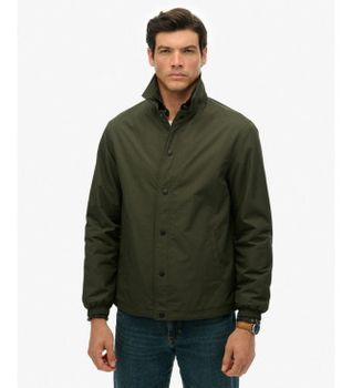 Superdry para hombre. M5012206A Chaqueta Nylon Coach verde (S), Casual
