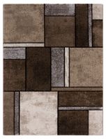 alfombra moderna bravo marron 80x300 cm