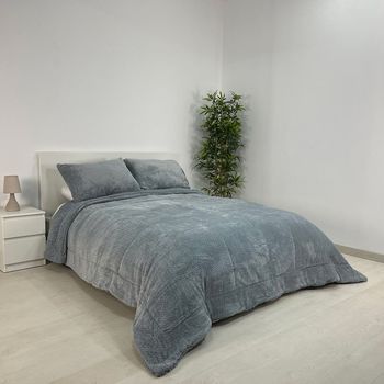 Edredón Invierno Sedalina Borreguillo Dakota 690 Gr/m2 90 Cm Rufino Diaz, Gris