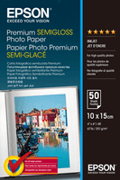 epson papel fotografico semibrillo premium semiglossy photo a6 50 hojas de 251g