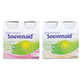 Nutricia Souvenaid Assorted Vanilla/Strawberry Case - 72x125ml Bottles