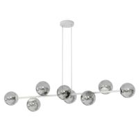lampara colgante odra gris grafito 8 luces