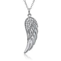 cadena de plata 925 con colgante alas de angel