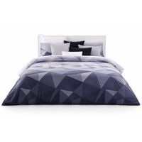 da gama home collection sl gama home - funda nordica geometrica azul de algodon y poliester con saco y funda de almohada