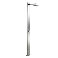 ducha piscina jardin exterior niagara astralpool acero inoxidable cuadrada 15x15cm 202cm