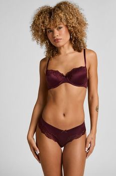 Hunkemöller Brasileña Lace & Shine Morado