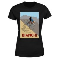 bianchi womens t-shirt - black - 4xl - black