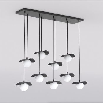 Lámpara de techo valbona negro (9 luces)