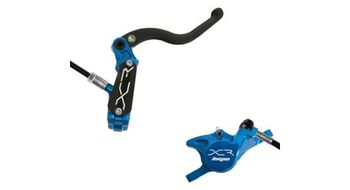 Hope xcr pro x2 disc break   delantero azul negro latiguillo