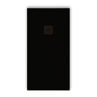 plato de ducha pizarra pure negro  80x130 cm rejilla color