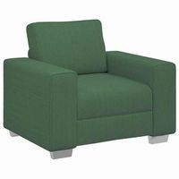 sillon sofa verde oscuro 100x77x82 cm tela de pana vidaxl