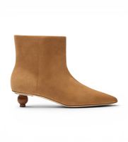 weekend max mara para mujer 2625796014600 botines de piel wkacapanna marron 38 beige 3 a 5cm serraje ninguno casual clasico