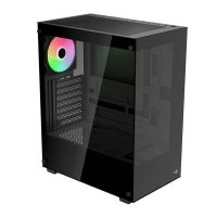 caja torre aerocool pivot v2 cristal templado argb negra media