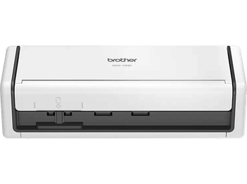 Escáner portátil - Brother ADS1300, 600 x ppp, 30 ppm, Ranura para DNI y tarjetas, Alimentación directa via USB Tipo-C, Blanco