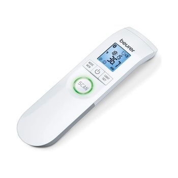 Beurer Ft 95 Bluetooth Termómetro Con Sensor Remoto Blanco Frente Botones