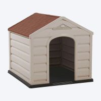 kg kitgarden - caseta perro pequeno jardin 585x61x68cm beigeterracota