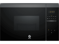microondas con grill integrable - balay 3cg4175g3 900 w 5 niveles 25 l limpieza hidrolitica control deslizante negro grafito