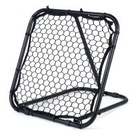 costway red de rebote futbol negra inclinacion regulable 5 niveles entrenamiento interior exterior resistente 85 x 80 x 85 cm negro