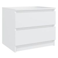 mesita de noche madera contrachapada blanco 50x39x435 cm vidaxl
