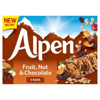 Alpen Fruit & Nut with Chocolate Cereal Bar 5 Pack