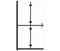 vidaxl mampara de ducha plegable vidrio esg transparente 80x190 cm